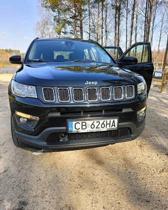 Jeep Compass cena 75400 przebieg: 118000, rok produkcji 2017 z Żuromin małe 46